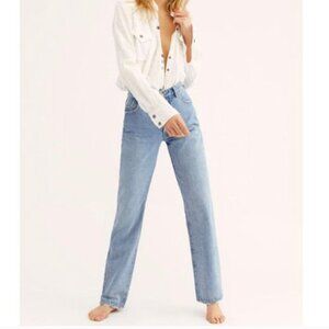 ROLLA'S Classic Straight 90s Blue Jean High Rise Regular Fit Size 26